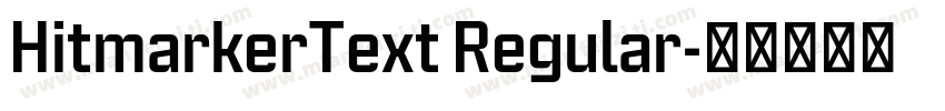 HitmarkerText Regular字体转换